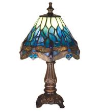 Meyda White 26597 - 11.5"H Tiffany Hanginghead Dragonfly Mini Lamp