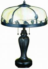 Meyda White 26904 - 24" High Poplar Leaf Table Lamp