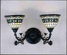 Meyda White 27394 - 21"W Tiffany Roman 2 LT Wall Sconce.613