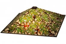 Meyda White 69966 - 26"Sq Acorn & Oak Leaf Shade