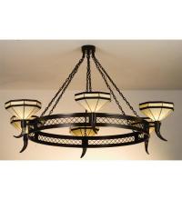 Meyda White 72557 - 72" Wide Topridge 6 Light Chandelier