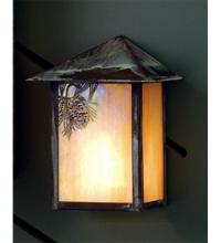 Meyda White 73551 - 6.5" Wide Seneca Winter Pine Wall Sconce