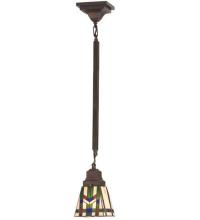 Meyda White 82481 - 5"Sq Prairie Wheat Mini Pendant