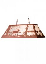 Meyda White 98815 - 48" Long Elk at Lake Oblong Pendant