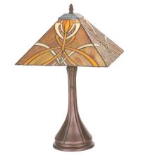 Meyda White 99033 - 21"H Glasgow Bungalow Table Lamp